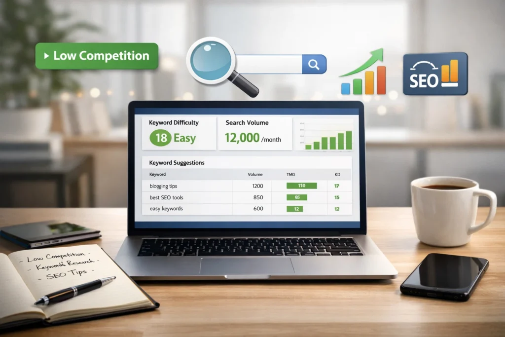 how to find low competition keywords step by step guide